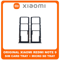 &Gamma;&nu;ή&sigma;&iota;&omicron; Original Xiaomi Redmi Note 9, Redmi Note9 (M2003J15SC, M2003J15SG, M2003J15SS) SIM Card Tray + Micro SD Tray Slot &Upsilon;&pi;&omicron;&delta;&omicron;&chi;έ&alpha;&sigmaf; &Beta;ά&sigma;&eta; &Theta;ή&kappa;&eta; &Kappa;ά&rho;&tau;&alpha;&sigmaf; SIM Midnight Grey &Mu;&alpha;ύ&rho;&omicron; 48200000263W (Service Pack By Xiaomi)