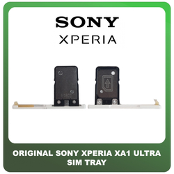 &Gamma;&nu;ή&sigma;&iota;&alpha; Original Sony Xperia XA1 Ultra, Xperia XA1Ultra (G3226, G3221, G3212, G3223) Sim Tray &Upsilon;&pi;&omicron;&delta;&omicron;&chi;έ&alpha;&sigmaf; &Beta;ά&sigma;&eta; &Theta;ή&kappa;&eta; &Kappa;ά&rho;&tau;&alpha;&sigmaf; SIM White Ά&sigma;&pi;&rho;&omicron;​ (Service Pack By Sony)