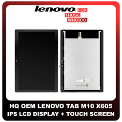 OEM HQ Lenovo Tab M10 Tab (TB-X605, TB-X605F) IPS LCD Display Assembly Screen &Omicron;&theta;ό&nu;&eta; + Touch Screen Digitizer &Mu;&eta;&chi;&alpha;&nu;&iota;&sigma;&mu;ό&sigmaf; &Alpha;&phi;ή&sigmaf; Black &Mu;&alpha;ύ&rho;&omicron; (Grade AAA+++)
