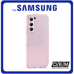 Θήκη Πλάτης - Back Cover, Silicone Σιλικόνη TPU Pink Ροζ For Samsung S21