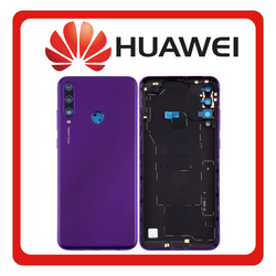 HQ OEM &Sigma;&upsilon;&mu;&beta;&alpha;&tau;ό &Gamma;&iota;&alpha; Huawei Y6p (MED-LX9, MED-LX9N) Rear Back Battery Cover &Pi;ί&sigma;&omega; &Kappa;ά&lambda;&upsilon;&mu;&mu;&alpha; &Kappa;&alpha;&pi;ά&kappa;&iota; &Pi;&lambda;ά&tau;&eta; &Mu;&pi;&alpha;&tau;&alpha;&rho;ί&alpha;&sigmaf; + Camera Lens &Tau;&zeta;&alpha;&mu;ά&kappa;&iota; &Kappa;ά&mu;&epsilon;&rho;&alpha;&sigmaf; Phantom Purple &Mu;&omega;&beta; (Grade AAA+++)