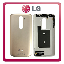 HQ OEM &Sigma;&upsilon;&mu;&beta;&alpha;&tau;ό &Mu;&epsilon; LG G2 (D802, D801, D803) Rear Back Battery Cover &Pi;ί&sigma;&omega; &Kappa;ά&lambda;&upsilon;&mu;&mu;&alpha; &Kappa;&alpha;&pi;ά&kappa;&iota; &Pi;&lambda;ά&tau;&eta; &Mu;&pi;&alpha;&tau;&alpha;&rho;ί&alpha;&sigmaf; Gold &Chi;&rho;&upsilon;&sigma;ό (Premium A+​)