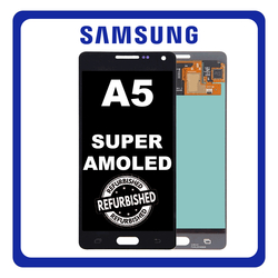 New Refurbished Samsung Galaxy A5 2014 (SM-A5000, SM-A5009) Super AMOLED LCD Display Screen Assembly &Omicron;&theta;ό&nu;&eta; + Touch Screen Digitizer &Mu;&eta;&chi;&alpha;&nu;&iota;&sigma;&mu;ό&sigmaf; &Alpha;&phi;ή&sigmaf; Midnight Black &Mu;&alpha;ύ&rho;&omicron;