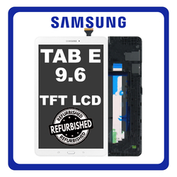 New Refurbished Samsung Galaxy Tab E 9.6 (SM-T560, SM-T561) TFT LCD Display Screen Assembly &Omicron;&theta;ό&nu;&eta; + Touch Screen Digitizer &Mu;&eta;&chi;&alpha;&nu;&iota;&sigma;&mu;ό&sigmaf; &Alpha;&phi;ή&sigmaf; Pearl White Ά&sigma;&pi;&rho;&omicron;