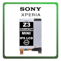 New Refurbished Sony Xperia Z3 Compact/Mini (D5803, D5833, SO-02G) IPS LCD Display Screen Assembly &Omicron;&theta;ό&nu;&eta; + Touch Screen Digitizer &Mu;&eta;&chi;&alpha;&nu;&iota;&sigma;&mu;ό&sigmaf; &Alpha;&phi;ή&sigmaf; White Ά&sigma;&pi;&rho;&omicron;