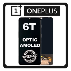 New Refurbished OnePlus 6T (A6010, A6013) Optic AMOLED LCD Display Screen Assembly &Omicron;&theta;ό&nu;&eta; + Touch Screen Digitizer &Mu;&eta;&chi;&alpha;&nu;&iota;&sigma;&mu;ό&sigmaf; &Alpha;&phi;ή&sigmaf; Midnight Black &Mu;&alpha;ύ&rho;&omicron;