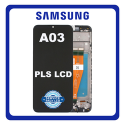 &Gamma;&nu;ή&sigma;&iota;&alpha; Original Samsung Galaxy A03 (SM-A035F, SM-A035F/DS) PLS LCD Display Screen Assembly &Omicron;&theta;ό&nu;&eta; + Touch Screen Digitizer &Mu;&eta;&chi;&alpha;&nu;&iota;&sigma;&mu;ό&sigmaf; &Alpha;&phi;ή&sigmaf; + Frame Bezel &Pi;&lambda;&alpha;ί&sigma;&iota;&omicron; &Sigma;&alpha;&sigma;ί Black &Mu;&alpha;ύ&rho;&omicron; (NON EU VERSION) GH81-21625A (Service Pack By Samsung)