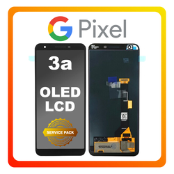 &Gamma;&nu;ή&sigma;&iota;&alpha; Original Google Pixel 3a (G020A, G020E, G020B) OLED LCD Display Screen Assembly &Omicron;&theta;ό&nu;&eta; + Touch Screen Digitizer &Mu;&eta;&chi;&alpha;&nu;&iota;&sigma;&mu;ό&sigmaf; &Alpha;&phi;ή&sigmaf; Just Black &Mu;&alpha;ύ&rho;&omicron; 20GS4BW0001 (Service Pack By Google Pixel)