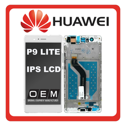 HQ OEM &Sigma;&upsilon;&mu;&beta;&alpha;&tau;ό &Gamma;&iota;&alpha; Huawei P9 Lite (VNS-L31, VNS-L21) IPS LCD Display Screen Assembly &Omicron;&theta;ό&nu;&eta; + Touch Screen Digitizer &Mu;&eta;&chi;&alpha;&nu;&iota;&sigma;&mu;ό&sigmaf; &Alpha;&phi;ή&sigmaf; + Frame Bezel &Pi;&lambda;&alpha;ί&sigma;&iota;&omicron; &Sigma;&alpha;&sigma;ί White Ά&sigma;&pi;&rho;&omicron; Without Logo (Grade AAA+++)
