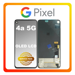 &Gamma;&nu;ή&sigma;&iota;&alpha; Original Google Pixel 4a 5G (GD1YQ, G025I) OLED LCD Display Screen Assembly &Omicron;&theta;ό&nu;&eta; + Touch Screen Digitizer &Mu;&eta;&chi;&alpha;&nu;&iota;&sigma;&mu;ό&sigmaf; &Alpha;&phi;ή&sigmaf; Black &Mu;&alpha;ύ&rho;&omicron; G949-00049-01 (Service Pack By Google)