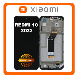 &Gamma;&nu;ή&sigma;&iota;&alpha; Original Xiaomi Redmi 10 2022, Redmi10 2022 (21121119SG, 22011119UY), LCD Display Screen Assembly &Omicron;&theta;ό&nu;&eta; + Touch Screen Digitizer &Mu;&eta;&chi;&alpha;&nu;&iota;&sigma;&mu;ό&sigmaf; &Alpha;&phi;ή&sigmaf; + Frame Bezel &Pi;&lambda;&alpha;ί&sigma;&iota;&omicron; &Sigma;&alpha;&sigma;ί Carbon Gray &Mu;&alpha;ύ&rho;&omicron; 560001K19S00 (Service Pack By Xiaomi)