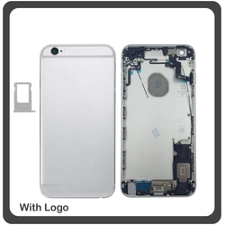 ​OEM HQ Apple Iphone 6s (A1633, A1688, A1691, A1700) Back Battery Cover- Housing &Kappa;&alpha;&pi;ά&kappa;&iota; &Mu;&pi;&alpha;&tau;&alpha;&rho;ί&alpha;&sigmaf;- &Sigma;&alpha;&sigma;ί + &Pi;&lambda;&alpha;&iota;&nu;ά &pi;&lambda;ή&kappa;&tau;&rho;&alpha; Side Keys + &Theta;ή&kappa;&eta; &Kappa;ά&rho;&tau;&alpha;&sigmaf; Sim Holder Gray (Premium A+)