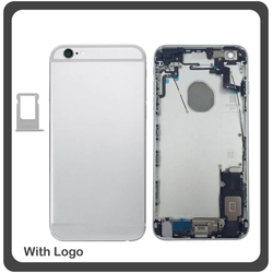 ​OEM HQ Apple Iphone 6s (A1633, A1688, A1691, A1700) Rear Back Battery Cover- Housing &Kappa;&alpha;&pi;ά&kappa;&iota; &Mu;&pi;&alpha;&tau;&alpha;&rho;ί&alpha;&sigmaf;- &Sigma;&alpha;&sigma;ί + &Pi;&lambda;&alpha;&iota;&nu;ά &pi;&lambda;ή&kappa;&tau;&rho;&alpha; Side Keys + &Theta;ή&kappa;&eta; &Kappa;ά&rho;&tau;&alpha;&sigmaf; Sim Holder Silver (Premium A+)