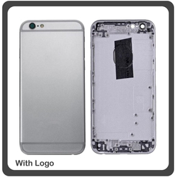 OEM HQ Apple Iphone 6s Plus (A1634, A1687, A1690, A1699) Back Battery Cover- Housing &Kappa;&alpha;&pi;ά&kappa;&iota; &Mu;&pi;&alpha;&tau;&alpha;&rho;ί&alpha;&sigmaf;- &Sigma;&alpha;&sigma;ί + &Pi;&lambda;&alpha;&iota;&nu;ά &pi;&lambda;ή&kappa;&tau;&rho;&alpha; Side Keys + &Theta;ή&kappa;&eta; &Kappa;ά&rho;&tau;&alpha;&sigmaf; Sim Holder Silver (Premium A+​)