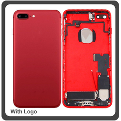 OEM HQ Apple Iphone 7 Plus Back Battery Cover- Housing &Kappa;&alpha;&pi;ά&kappa;&iota; &Mu;&pi;&alpha;&tau;&alpha;&rho;ί&alpha;&sigmaf;- &Sigma;&alpha;&sigma;ί + &Pi;&lambda;&alpha;&iota;&nu;ά &pi;&lambda;ή&kappa;&tau;&rho;&alpha; Side Keys + &Theta;ή&kappa;&eta; &Kappa;ά&rho;&tau;&alpha;&sigmaf; Sim Holder Red