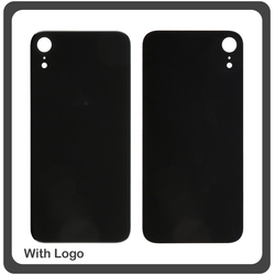 OEM HQ Apple Iphone XR Battery Cover &Kappa;&alpha;&pi;ά&kappa;&iota; &Mu;&pi;&alpha;&tau;&alpha;&rho;ί&alpha;&sigmaf; Black
