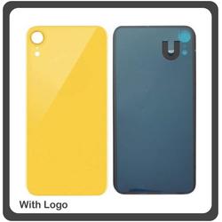 OEM HQ Apple Iphone XR Battery Cover &Kappa;&alpha;&pi;ά&kappa;&iota; &Mu;&pi;&alpha;&tau;&alpha;&rho;ί&alpha;&sigmaf; Yellow