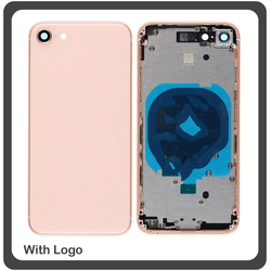 OEM HQ Apple Iphone 8, 8g Back Battery Cover Middle Frame- Housing &Kappa;&alpha;&pi;ά&kappa;&iota; &Mu;&pi;&alpha;&tau;&alpha;&rho;ί&alpha;&sigmaf;- &Sigma;&alpha;&sigma;ί + &Pi;&lambda;&alpha;&iota;&nu;ά &pi;&lambda;ή&kappa;&tau;&rho;&alpha; Side Keys + &Theta;ή&kappa;&eta; &Kappa;ά&rho;&tau;&alpha;&sigmaf; Sim Holder Gold