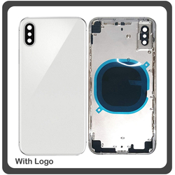 OEM HQ Apple Iphone XS Max, IphoneXS Max (A2101, A1921, A2104, A2102) Back Battery Cover- Housing &Kappa;&alpha;&pi;ά&kappa;&iota; &Mu;&pi;&alpha;&tau;&alpha;&rho;ί&alpha;&sigmaf;- &Sigma;&alpha;&sigma;ί + &Pi;&lambda;&alpha;&iota;&nu;ά &pi;&lambda;ή&kappa;&tau;&rho;&alpha; Side Keys + &Theta;ή&kappa;&eta; &Kappa;ά&rho;&tau;&alpha;&sigmaf; Sim Holder White (Grade AAA+++)