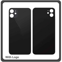 OEM HQ for Apple Iphone 11 , Iphone11 (A2221, A2111, A2223) Rear Back Battery Cover with Camera Big Hole &Pi;ί&sigma;&omega; &Kappa;ά&lambda;&upsilon;&mu;&mu;&alpha; &Pi;&lambda;ά&tau;&eta; &Kappa;&alpha;&pi;ά&kappa;&iota; &Mu;&pi;&alpha;&tau;&alpha;&rho;ί&alpha;&sigmaf; Black &Mu;&alpha;ύ&rho;&omicron; (Premium A+)