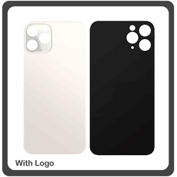 OEM HQ for Apple Iphone 11 Pro , Iphone11 Pro (A2215, A2160, A2217) Rear Back Battery Cover with Camera Big Hole &Pi;ί&sigma;&omega; &Kappa;ά&lambda;&upsilon;&mu;&mu;&alpha; &Pi;&lambda;ά&tau;&eta; &Kappa;&alpha;&pi;ά&kappa;&iota; &Mu;&pi;&alpha;&tau;&alpha;&rho;ί&alpha;&sigmaf; White Ά&sigma;&pi;&rho;&omicron; (Premium A+)