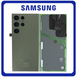 &Gamma;&nu;ή&sigma;&iota;&alpha; Original Samsung Galaxy S23 Ultra 5G (SM-S918B, SM-S918B/DS) Rear Back Battery Cover &Pi;ί&sigma;&omega; &Kappa;ά&lambda;&upsilon;&mu;&mu;&alpha; &Kappa;&alpha;&pi;ά&kappa;&iota; &Pi;&lambda;ά&tau;&eta; &Mu;&pi;&alpha;&tau;&alpha;&rho;ί&alpha;&sigmaf; + Camera Lens &Tau;&zeta;&alpha;&mu;ά&kappa;&iota; &Kappa;ά&mu;&epsilon;&rho;&alpha;&sigmaf; Green GH82-30400C (Service Pack By Samsung)