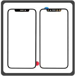 iPhone X (A1865, A1901) Copy Original Front Glass For Refurbished &Mu;&pi;&rho;&omicron;&sigma;&tau;&iota;&nu;ό &Tau;&zeta;&alpha;&mu;ά&kappa;&iota; &Gamma;&iota;&alpha; &Alpha;&nu;&alpha;&kappa;&alpha;&tau;&alpha;&sigma;&kappa;&epsilon;&upsilon;ή + Frame &Pi;&lambda;&alpha;ί&sigma;&iota;&omicron; Black &Mu;&alpha;ύ&rho;&omicron; (Ref By Apple)