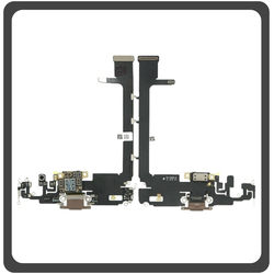 HQ OEM &Sigma;&upsilon;&mu;&beta;&alpha;&tau;ό &Gamma;&iota;&alpha; Apple iPhone 11 Pro Max (A2218, A2161, A2220, iPhone12.5) Charging Dock Connector Lightning Flex &Kappa;&alpha;&lambda;&omega;&delta;&iota;&omicron;&tau;&alpha;&iota;&nu;ί&alpha; &Kappa;&omicron;&nu;έ&kappa;&tau;&omicron;&rho;&alpha;&sigmaf; &Phi;ό&rho;&tau;&iota;&sigma;&eta;&sigmaf; + Microphone &Mu;&iota;&kappa;&rho;ό&phi;&omega;&nu;&omicron; Matte Gold &Chi;&rho;&upsilon;&sigma;ό (Premium A+)