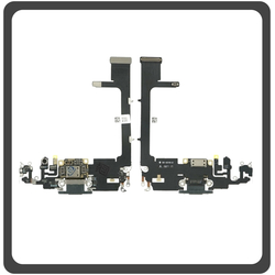 HQ OEM Apple iPhone 11 Pro (A2215, A2160, A2217, iPhone12,3) Charging Dock Connector Lightning Flex With Board &Kappa;&alpha;&lambda;&omega;&delta;&iota;&omicron;&tau;&alpha;&iota;&nu;ί&alpha; &Kappa;&omicron;&nu;έ&kappa;&tau;&omicron;&rho;&alpha;&sigmaf; &Phi;ό&rho;&tau;&iota;&sigma;&eta;&sigmaf; + Microphone &Mu;&iota;&kappa;&rho;ό&phi;&omega;&nu;&omicron; Matte Midnight Green &Pi;&rho;ά&sigma;&iota;&nu;&omicron; (Premium A+)