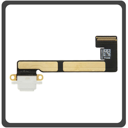 HQ OEM &Sigma;&upsilon;&mu;&beta;&alpha;&tau;ό &Gamma;&iota;&alpha; Apple iPad Mini 2 (A1489, A1490), iPad Mini 3 (A1599, A1600) Charging Dock Connector Lightning Flex &Kappa;&alpha;&lambda;&omega;&delta;&iota;&omicron;&tau;&alpha;&iota;&nu;ί&alpha; &Kappa;&omicron;&nu;έ&kappa;&tau;&omicron;&rho;&alpha;&sigmaf; &Phi;ό&rho;&tau;&iota;&sigma;&eta;&sigmaf; White Ά&sigma;&pi;&rho;&omicron; (Grade AAA+++)