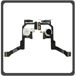 HQ OEM &Sigma;&upsilon;&mu;&beta;&alpha;&tau;ό &Gamma;&iota;&alpha; Apple iPhone 14 Pro, iPhone 14Pro (A2890, A2650, A2889) Camera Flashlight Flex Cable &Phi;&lambda;&alpha;&sigmaf; + Microphone &Mu;&iota;&kappa;&rho;ό&phi;&omega;&nu;&omicron; (Premium A+)