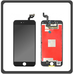 Apple Iphone 6s, Iphone6s (A1633, A1688, A1691, A1700, iPhone8,1) LCD Display Screen Assembly &Omicron;&theta;ό&nu;&eta; + Touch Screen DIgitizer &Mu;&eta;&chi;&alpha;&nu;&iota;&sigma;&mu;ό&sigmaf; &Alpha;&phi;ή&sigmaf; Black &Mu;&alpha;ύ&rho;&omicron; (OEM)