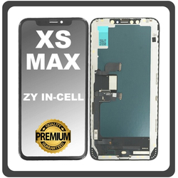 HQ OEM &Sigma;&upsilon;&mu;&beta;&alpha;&tau;ό &Gamma;&iota;&alpha; Apple iPhone XS Max (A1921, A2101) ZY In-Cell LCD Display Screen Assembly &Omicron;&theta;ό&nu;&eta; + Touch Screen Digitizer &Mu;&eta;&chi;&alpha;&nu;&iota;&sigma;&mu;ό&sigmaf; &Alpha;&phi;ή&sigmaf; + Frame Bezel &Pi;&lambda;&alpha;ί&sigma;&iota;&omicron; &Sigma;&alpha;&sigma;ί Black &Mu;&alpha;ύ&rho;&omicron; (Premium A+)