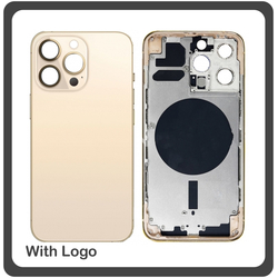 HQ OEM &Sigma;&upsilon;&mu;&beta;&alpha;&tau;ό &Gamma;&iota;&alpha; Apple iPhone 13 Pro, iPhone 13Pro (A2638, A2483) EU Version Rear Back Battery Cover Middle Frame- Housing &Pi;ί&sigma;&omega; &Kappa;ά&lambda;&upsilon;&mu;&mu;&alpha; &Kappa;&alpha;&pi;ά&kappa;&iota; &Pi;&lambda;ά&tau;&eta; &Mu;&pi;&alpha;&tau;&alpha;&rho;ί&alpha;&sigmaf; - &Sigma;&alpha;&sigma;ί + Side Keys &Pi;&lambda;&alpha;&iota;&nu;ά &pi;&lambda;ή&kappa;&tau;&rho;&alpha;  + Sim Tray &Theta;ή&kappa;&eta; &Kappa;ά&rho;&tau;&alpha;&sigmaf; Gold &Chi;&rho;&upsilon;&sigma;ό (Grade AAA+++)