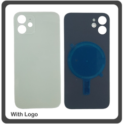 HQ OEM &Sigma;&upsilon;&mu;&beta;&alpha;&tau;ό &Gamma;&iota;&alpha; iPhone 12, iPhone12 (A2403, A2172, A2402) Premium Aftermarket Rear Back Battery Cover with Camera Big Hole &Pi;ί&sigma;&omega; &Kappa;ά&lambda;&upsilon;&mu;&mu;&alpha; &Pi;&lambda;ά&tau;&eta; &Kappa;&alpha;&pi;ά&kappa;&iota; &Mu;&pi;&alpha;&tau;&alpha;&rho;ί&alpha;&sigmaf; + Magsafe Charger Green &Pi;&rho;ά&sigma;&iota;&nu;&omicron; (Grade AAA+++)
