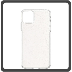 Θήκη Πλάτης - Back Cover, Silicone Σιλικόνη TPU Glitter Silver Ασημί For iPhone 12 Pro Max