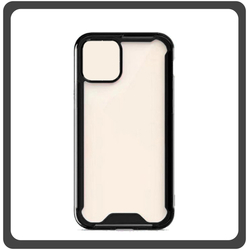 Θήκη Πλάτης - Back Cover, Silicone Σιλικόνη Acrylic Black Μαύρο For iPhone 11 Pro Max