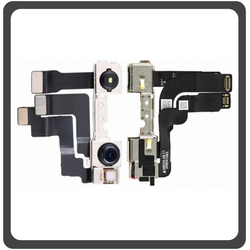 HQ OEM &Sigma;&upsilon;&mu;&beta;&alpha;&tau;ό &Gamma;&iota;&alpha; Apple Iphone 12 Pro Max (A2411, A2342, A2410, A2412, iPhone13,4)  Front Selfie Camera Module Flex &Mu;&pi;&rho;&omicron;&sigma;&tau;&iota;&nu;ή &Kappa;ά&mu;&epsilon;&rho;&alpha; 12 MP, f/2.2, 23mm (wide), 1/3.6" (Grade AAA+++)