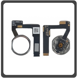 HQ OEM &Sigma;&upsilon;&mu;&beta;&alpha;&tau;ό &Gamma;&iota;&alpha; Apple iPad Air 3 2019,  iPadAir 3 2019 (A2153, A2123, A2154, A2152, iPad11,3, iPad11,4) Home Button &Kappa;&epsilon;&nu;&tau;&rho;&iota;&kappa;ό &Kappa;&omicron;&upsilon;&mu;&pi;ί &Pi;&lambda;ή&kappa;&tau;&rho;&omicron; + Flex Cable Silver &Alpha;&sigma;&eta;&mu;ί (Grade AAA+++)