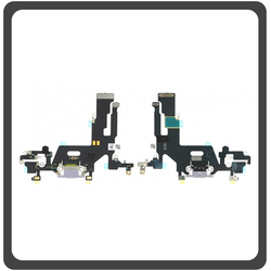 HQ OEM &Sigma;&upsilon;&mu;&beta;&alpha;&tau;ό &Gamma;&iota;&alpha; Apple iPhone 11 (A2221, A2111, A2223, iPhone12,1) Charging Dock Connector Lightning Flex &Kappa;&alpha;&lambda;&omega;&delta;&iota;&omicron;&tau;&alpha;&iota;&nu;ί&alpha; &Kappa;&omicron;&nu;έ&kappa;&tau;&omicron;&rho;&alpha;&sigmaf; &Phi;ό&rho;&tau;&iota;&sigma;&eta;&sigmaf; + Microphone &Mu;&iota;&kappa;&rho;ό&phi;&omega;&nu;&omicron; Purple &Mu;&omega;&beta; (Premium A+)