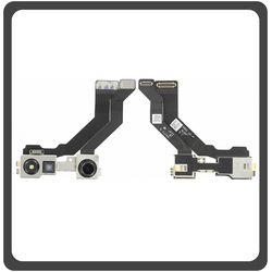 HQ OEM &Sigma;&upsilon;&mu;&beta;&alpha;&tau;ό &Gamma;&iota;&alpha; Apple iPhone 13 Pro Max, iPhone13 Pro Max (A2643, A2484, A2641, A2644, A2645, iphone14,3) Front Sensor Camera &Mu;&pi;&rho;&omicron;&sigma;&tau;&iota;&nu;ή &Kappa;ά&mu;&epsilon;&rho;&alpha; + Micro Flex Cable &Kappa;&alpha;&lambda;&omega;&delta;&iota;&omicron;&tau;&alpha;&iota;&nu;ί&alpha; 12 MP, f/2.2, 23mm (wide), 1/3.6" (Grade AAA+++)