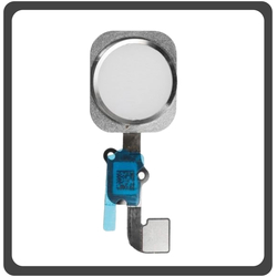 &Gamma;&nu;ή&sigma;&iota;&alpha; Original Apple iPhone 6S, iPhone 6 S (A1633, A1688), iPhone 6S+, iPhone 6S Plus (A1634, A1687) Home Button &Kappa;&epsilon;&nu;&tau;&rho;&iota;&kappa;ό &Kappa;&omicron;&upsilon;&mu;&pi;ί + Flex Cable Silver &Alpha;&sigma;&eta;&mu;ί