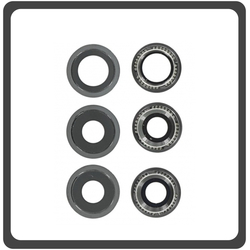 HQ OEM &Sigma;&upsilon;&mu;&beta;&alpha;&tau;ό &Gamma;&iota;&alpha; Apple iPhone 11 Pro Max (A2218, A2161, A2220, iPhone12.5) Back Camera Lens &Tau;&zeta;&alpha;&mu;ά&kappa;&iota; &Kappa;ά&mu;&epsilon;&rho;&alpha;&sigmaf; + Bracket Black &Mu;&alpha;ύ&rho;&omicron; (Grade AAA+++)