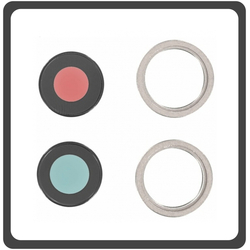 HQ OEM &Sigma;&upsilon;&mu;&beta;&alpha;&tau;ό &Gamma;&iota;&alpha; Apple iPhone 13 Mini, iPhone13 Mini (A2628, A2481, A2626, A2629, A2630, iphone14,4) Main Camera Lens &Tau;&zeta;&alpha;&mu;ά&kappa;&iota; &Kappa;ά&mu;&epsilon;&rho;&alpha;&sigmaf; + Frame &Pi;&lambda;&alpha;ί&sigma;&iota;&omicron;​ Pink &Rho;&omicron;&zeta; (Grade AAA+++)