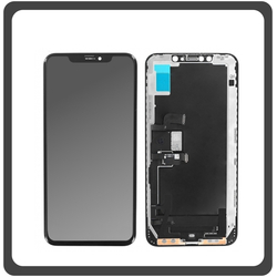 Iphone XS Max (A1921, A2101, A2102) Super Retina OLED LCD Display Screen Assembly &Omicron;&theta;ό&nu;&eta; + Touch Screen Digitizer &Mu;&eta;&chi;&alpha;&nu;&iota;&sigma;&mu;ό&sigmaf; &Alpha;&phi;ή&sigmaf; Black &Mu;&alpha;ύ&rho;&omicron; Changed Touch (Ref By Apple)
