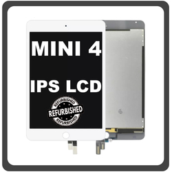 iPad mini 4 (2015) (A1538, A1550, iPad5,1, iPad5,2) IPS LCD Display Aseembly Screen &Omicron;&theta;ό&nu;&eta; + Touch Digitizer Unit &Mu;&eta;&chi;&alpha;&nu;&iota;&sigma;&mu;ό&sigmaf; A&phi;ή&sigmaf; + Home Button &Kappa;&epsilon;&nu;&tau;&rho;&iota;&kappa;ό &Kappa;&omicron;&upsilon;&mu;&pi;ί White Ά&sigma;&pi;&rho;&omicron; With Dormancy Function (Ref By Apple)