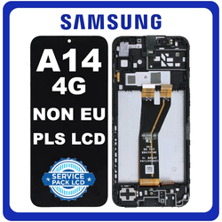 &Gamma;&nu;ή&sigma;&iota;&alpha; Original Samsung Galaxy A14 4G, Galaxy A 14 (SM-A145F) PLS LCD Display Screen Assembly &Omicron;&theta;ό&nu;&eta; + Touch Screen Digitizer &Mu;&eta;&chi;&alpha;&nu;&iota;&sigma;&mu;ό&sigmaf; &Alpha;&phi;ή&sigmaf; + Frame Bezel &Pi;&lambda;&alpha;ί&sigma;&iota;&omicron; &Sigma;&alpha;&sigma;ί Black &Mu;&alpha;ύ&rho;&omicron; GH82-31185A GH82-31184A NON EU CODE (Service Pack By Samsung)