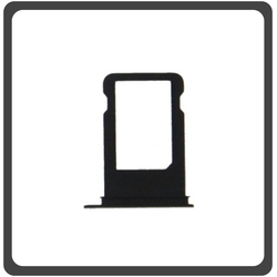 HQ OEM &Sigma;&upsilon;&mu;&beta;&alpha;&tau;ό &Gamma;&iota;&alpha; iPhone 7 (A1660, A1778), iPhone 7 Plus (A1661, A1784) Sim Tray &Upsilon;&pi;&omicron;&delta;&omicron;&chi;έ&alpha;&sigmaf; &Beta;ά&sigma;&eta; &Theta;ή&kappa;&eta; &Kappa;ά&rho;&tau;&alpha;&sigmaf; SIM Diamond Black &Mu;&alpha;ύ&rho;&omicron; (Grade AAA+++)