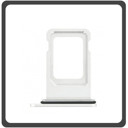 HQ OEM &Sigma;&upsilon;&mu;&beta;&alpha;&tau;ό &Gamma;&iota;&alpha; Apple iPhone 11, iPhone11 (A2221, A2111, A2223, iPhone12,1) Sim Tray &Upsilon;&pi;&omicron;&delta;&omicron;&chi;έ&alpha;&sigmaf; &Beta;ά&sigma;&eta; &Theta;ή&kappa;&eta; &Kappa;ά&rho;&tau;&alpha;&sigmaf; SIM White Ά&sigma;&pi;&rho;&omicron; (Grade AAA+++)