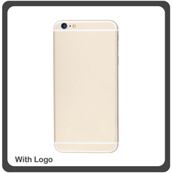 OEM HQ Iphone 6 Plus (A1522, A1524) &Kappa;&alpha;&pi;ά&kappa;&iota; &Mu;&pi;&alpha;&tau;&alpha;&rho;ί&alpha;&sigmaf; Battery Cover + &Pi;&lambda;&alpha;ϊ&nu;ά &Pi;&lambda;ή&kappa;&tau;&rho;&alpha; Side Keys + &Theta;ή&kappa;&eta; &Kappa;ά&rho;&tau;&alpha;&sigmaf; Sim Holder Gold (Grade AAA+++)